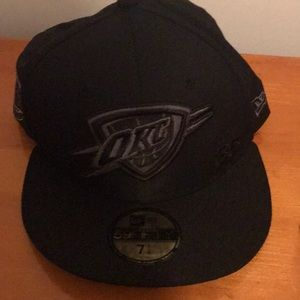 OKC all black cap